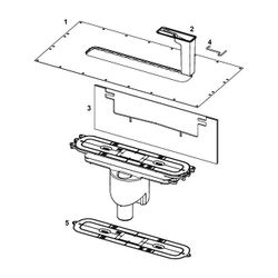 Tece drainprofile Ablauf senkrecht DN 50 Ablaufleistung 1,37 l/s... TECE-673003 4027255085268 (Abb. 1)