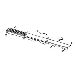 Tece drainline Glasabdeckung 900mm, Weiß satiniert... TECE-600993 4027255093317 (Abb. 1)