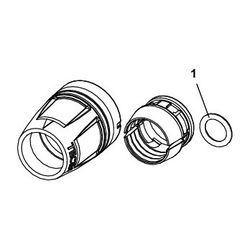 Tece logo-Push Einsteckwinkel 90 Grad Dimension 20x20mm, PPSU... TECE-8711120 4027255024748 (Abb. 1)