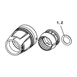 Tece logo-Push Kupplung reduziert Dimension 20x16mm, PPSU... TECE-8710616 4027255020153 (Abb. 1)