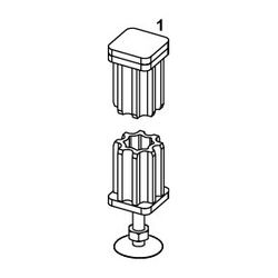 Tece profil Einsteckfuß für Wannenträger und Verkleidungsysteme... TECE-9140000 4027255005532 (Abb. 1)