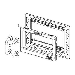 Tece WC-Einbaurahmen für flächenbündige Montage, Metall... TECE-9240644 4027255048782 (Abb. 1)