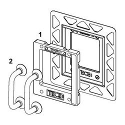 Tece Urinal-Einbaurahmen für flächenbündige Montage, Chrom glänzend... TECE-9242649 4027255017313 (Abb. 1)