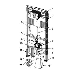 Tece profil WC-Modul mit Uni-Spülkasten, Bauhöhe 1120mm... TECE-9300300 4027255085343 (Abb. 1)