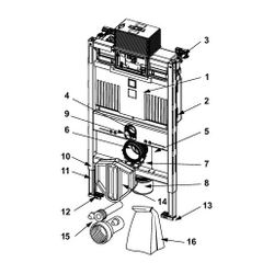 Tece profil WC-Modul mit Uni-Spülkasten, Bauhöhe 820mm... TECE-9300301 4027255089358 (Abb. 1)