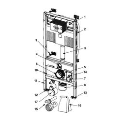 Tece profil WC-Modul mit Uni-Spülkasten für Toto Neorest Washlet AC 2.0 oder EW 2.0, Bauh... TECE-9300344 4027255085657 (Abb. 1)