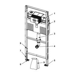 Tece profil WC-Modul mit Uni-Spülkasten für Kinder-Stand-WC, Bauhöhe 1120mm... TECE-9300388 4027255085848 (Abb. 1)