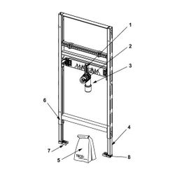 Tece profil Waschtischmodul Bauhöhe 1120mm... TECE-9310000 4027255005327 (Abb. 1)