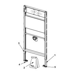 Tece profil Waschtischmodul Bauhöhe 1120mm für Ausgussbecken... TECE-9310002 4027255005341 (Abb. 1)