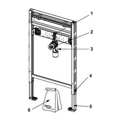Tece profil Waschtischmodul Bauhöhe 820-980mm... TECE-9310018 4027255081680 (Abb. 1)