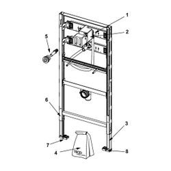 Tece profil Urinalmodul mit Tece Spülergehäuse... TECE-9320008 4027255011540 (Abb. 1)