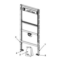 Tece profil Urinalmodul für Aufputz-Druckspüler... TECE-9320010 4027255011557 (Abb. 1)