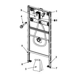 Tece profil Urinalmodul mit Tece Spüler U 2... TECE-9320013 4027255042094 (Abb. 1)