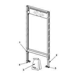 Tece profil Bad-/Duschmodul Bauhöhe 1120mm für Unterputz- und Aufputz-Armaturen... TECE-9340000 4027255011564 (Abb. 1)