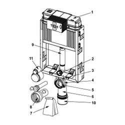 Tece box WC-Modul mit Uni-Spülkasten, Bauhöhe 1060mm 9370300... TECE-9370300 4027255085916 (Abb. 1)