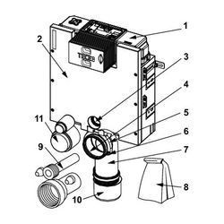 Tece box WC-Modul mit Uni-Spülkasten und Fliesenträger-Front, Bauhöhe 820mm... TECE-9375300 4027255085954 (Abb. 1)
