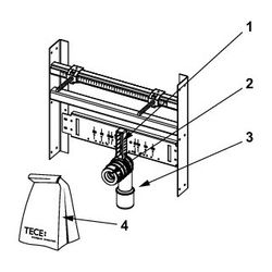 Tece Waschtischträger für Einbau in Metall- und Holzständerwände... TECE-9510003 4027255005389 (Abb. 1)