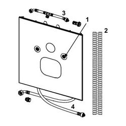 Tece lux WC-Glasplatte für Duravit SensoWash C, Glas Schwarz glänzend... TECE-9650107 4027255043671 (Abb. 1)