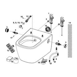 Tece neo Dusch-WC, Warm- und Kaltwasser, Weiß... TECE-9700205 4027255098718 (Abb. 1)