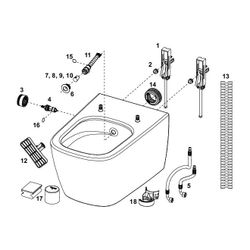 Tece neo Dusch-WC, Kaltwasser, Weiß... TECE-9700207 4027255098725 (Abb. 1)