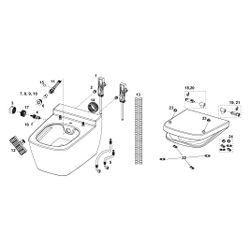 Tece one Set Dusch-WC Kaltwasseranschluss und Dusch-WC/WC Sitz mit Deckel classic... TECE-9700212 4027255131255 (Abb. 1)