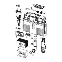Tece Uni-Spülkasten 980mm... TECE-9820101 4027255012608 (Abb. 1)