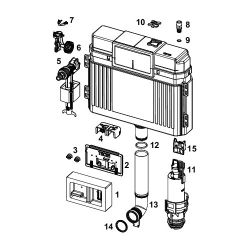 Tece base-Spülkasten geschlossen, komplett, 9820467... TECE-9820467 4027255081239 (Abb. 1)