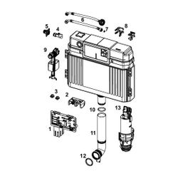 Tece Uni-Spülkasten für Tece lux Module... TECE-9820575 4027255088962 (Abb. 1)