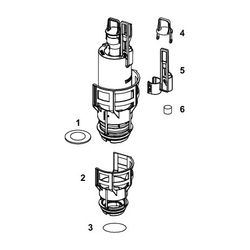 Tece Ablaufventil A 6 für Uni 750-Spülkasten... TECE-9820588 4027255090484 (Abb. 1)