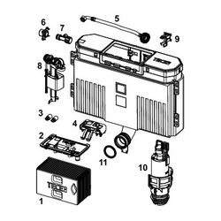 Tece Uni 750-Spülkasten... TECE-9820633 4027255090750 (Abb. 1)