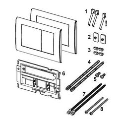 Tece planus WC-Betätigungsplatte Einmengentechnik, Edelstahl gebürstet... TECE-9240310 4027255005969 (Abb. 1)