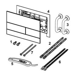 Tece square II Metall WC-Betätigungsplatte, Mattschwarz... TECE-9240833 4027255058064 (Abb. 1)
