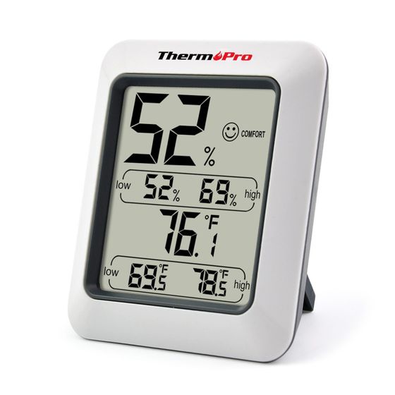 ThermoPro Thermo-Hygrometer TP50 Raumthermometer & Luftfeuchtigkeit im Innenraum