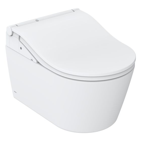 TOTO Washlet Dusch-WC RW auto flush mit Fernbedienung, Ewater plus, CleanCase und Entkalkungsfunktion, Mattweiß