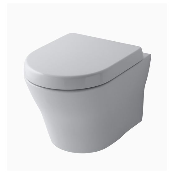 TOTO MH Tiefspül-Wand-WC, randlos, Vorwandmontage, Tornado Flush-Düsenspülung, Keramik Cefiontect, Weiß
