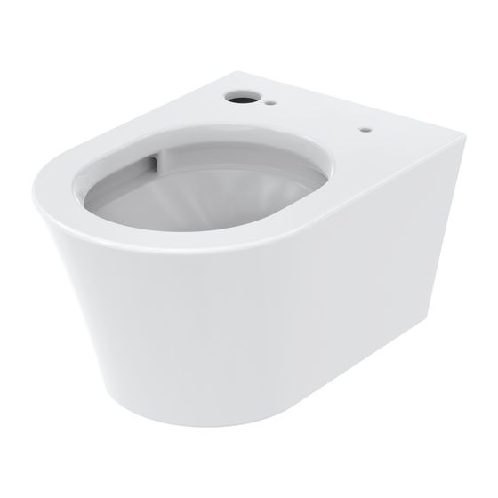 TOTO GP Tiefspül-Wand-WC, randlos, für Dusch-WC RG/RG Lite Washlet, Vorwand, verdeckte Anschlüsse, Keramik Cefiontect, Weiß