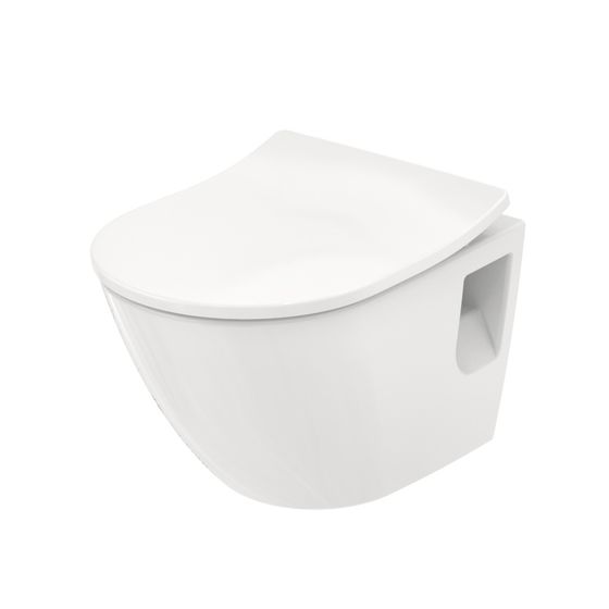 TOTO NC Tiefspül-Wand-WC, randlos, Vorwandmontage, Zulauf hinten, Tornado Flush-Düsenspülung, Keramik Cefiontect, Weiß