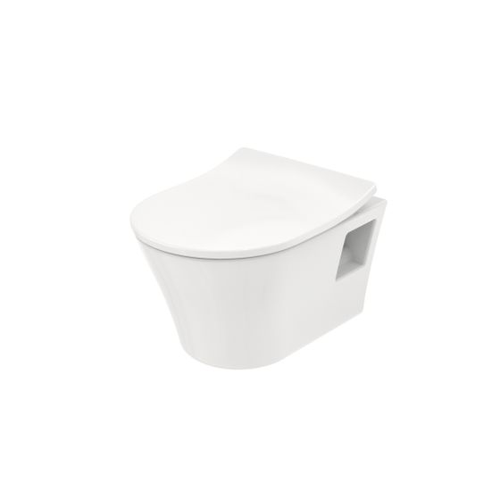 TOTO ES Tiefspül-Wand-WC, randlos, Vorwandmontage, Tornado Flush-Düsenspülung, Keramik Cefiontect, Weiß