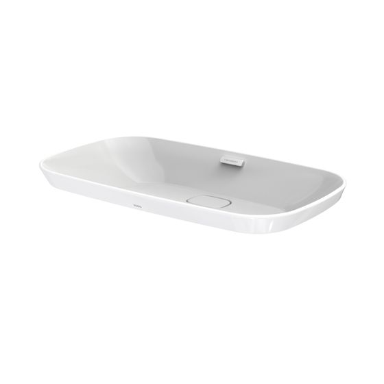 TOTO Neorest Aufsatzwaschtisch Breite 746mm, ohne Hahnloch, mit Überlauf, Keramik Cefiontect, Weiß