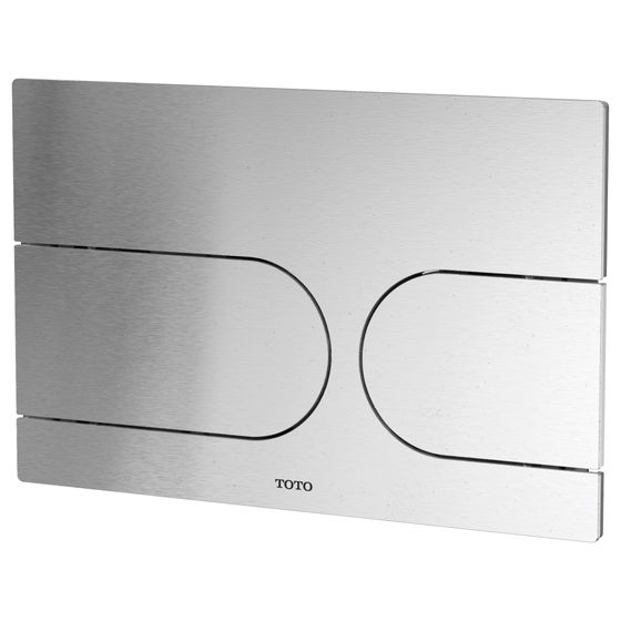 TOTO Drückerplatte für Neorest WX, Aluminium gebürstet, für Vorwandelement Washlet mit automatischer Spülung WH182EAT