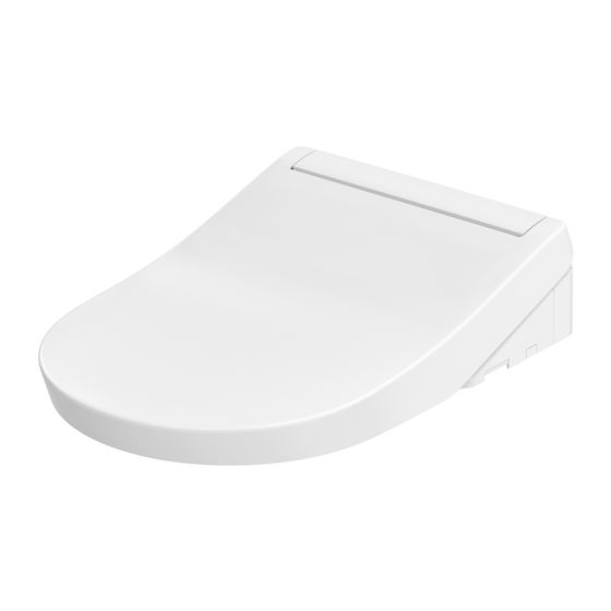 TOTO Washlet RG Lite Dusch-WC mit Fernbedienung, verdeckten Anschlüssen und Entkalkungsfunktion, GFRP/Thermoplast, Weiß
