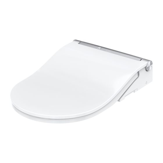TOTO Washlet RW Dusch-WC mit Fernbedienung, EWATER plus, Clean Case und Entkalkungsfunktion, Ureaharz/Thermoplast, Silber