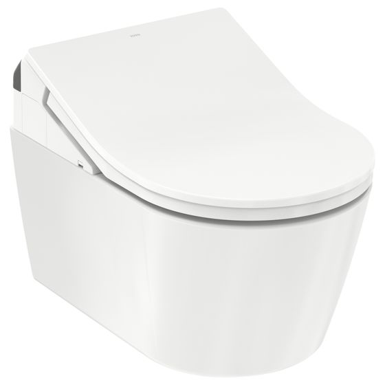 TOTO Washlet RX Dusch-WC mit Fernbedienung, EWATER plus und Entkalkungsfunktion, Ureaharz/Thermoplast, Weiß