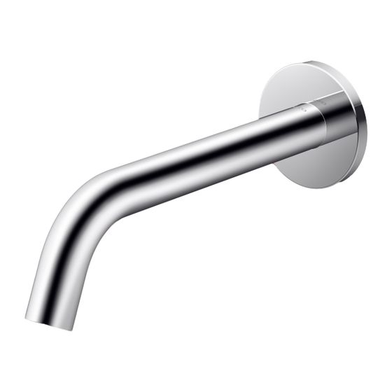 TOTO Automatik-Armaturenauslauf rund Unterputz, 2 l/min, Ausladung 225mm, MS verchromt, R 1/2