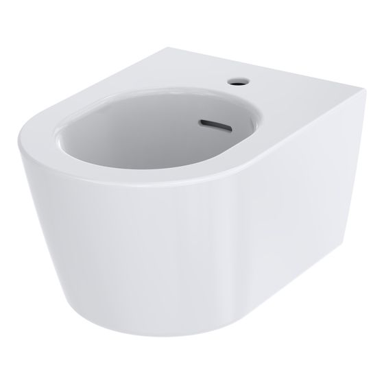TOTO RP Bidet wandhängend, Vorwandmontage, mit Hahnloch mittig und Überlauf, Keramik Cefiontect, Weiß