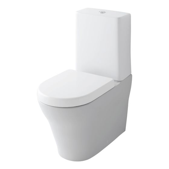 TOTO MH Tiefspül-Stand-WC mit aufgesetztem Spülkasten, randlos, Tornado Flush-Düsenspülung, Keramik Cefiontect, Weiß
