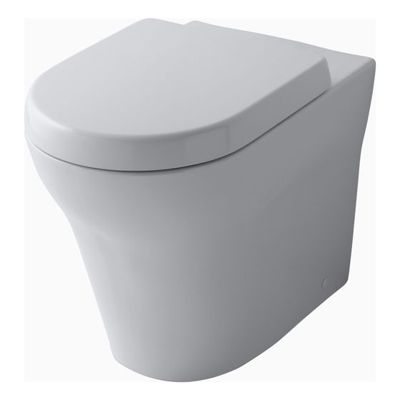 TOTO MH Tiefspül-Stand-WC, randlos, Back-to-Wall, Tornado Flush-Düsenspülung, Keramik Cefiontect, Weiß