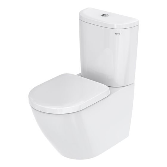 TOTO WC-Sitz NC abnehmbar, mit Edelstahlscharnieren und Absenkautomatik, Ureaharz, Weiß, VC100N