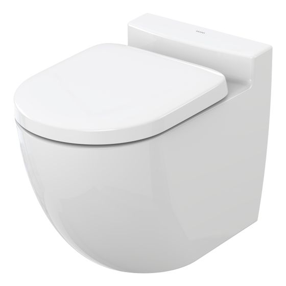 TOTO NC Tiefspül-Stand-WC randlos, Back-to-Wall, Zulauf hinten, Tornado Flush-Düsenspülung, Keramik Cefiontect, Weiß