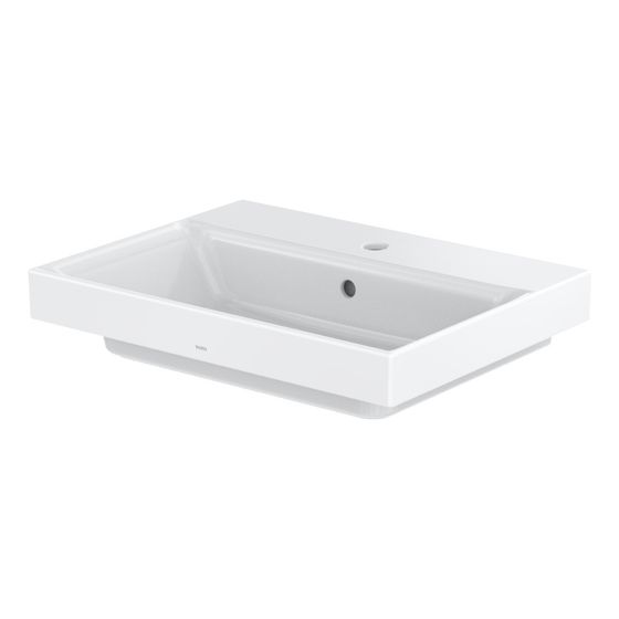 TOTO CS Waschtisch eckig, Breite 600mm, Wandmontage, mit Hahnloch und Überlauf, Keramik Cefiontect, Weiß
